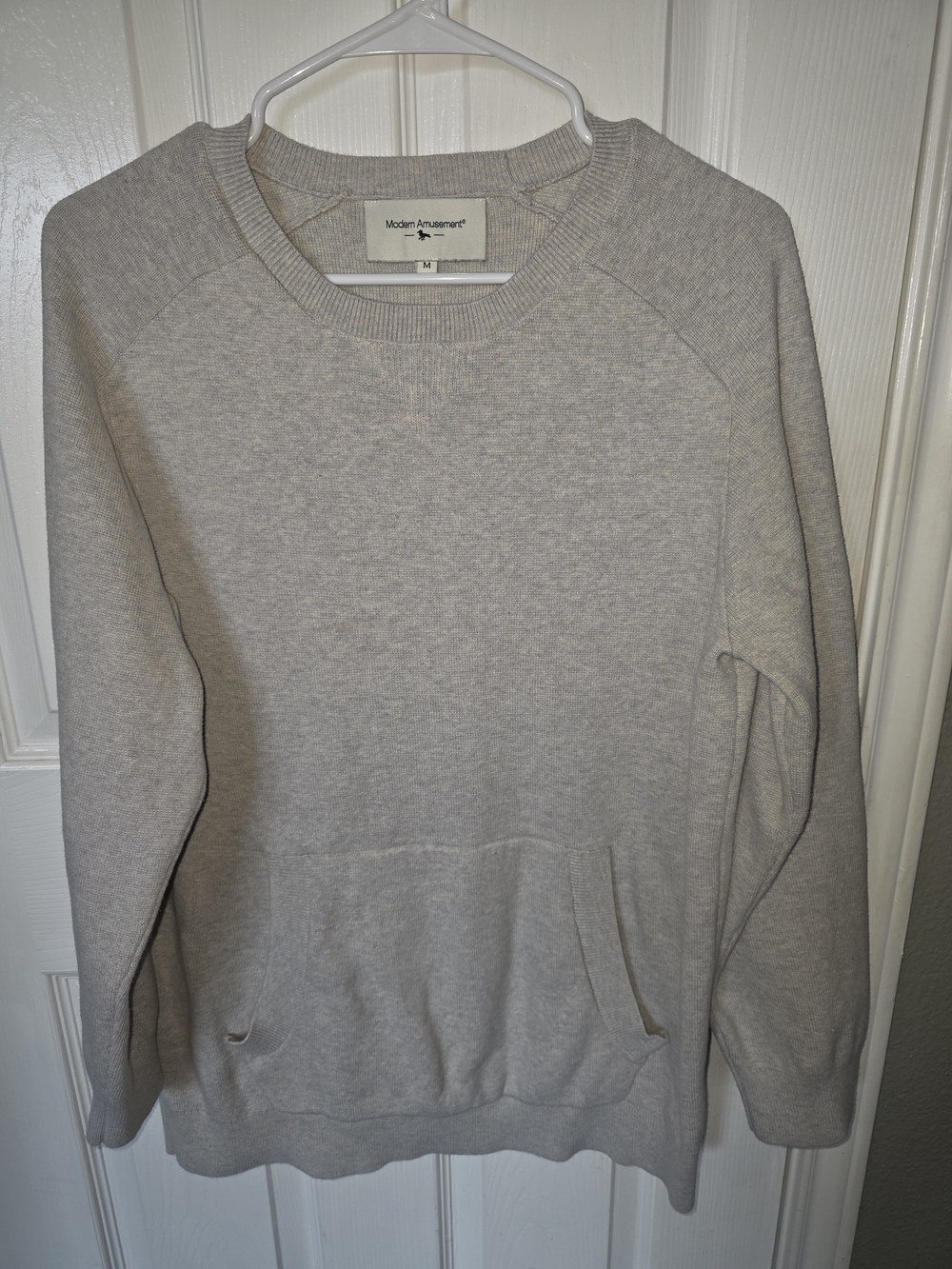 Modern Amusement Men’s Crewneck Sweater - Heather Gray